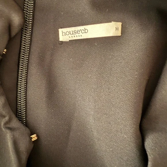 House of CB Black Carmina Fluted Corset Mini Dress - Picture 6 of 6